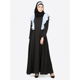 Nazneen Frill Casual Daily Wear Collage Girls Casual Abaya