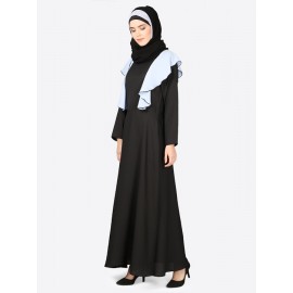 Nazneen Frill Casual Daily Wear Collage Girls Casual Abaya