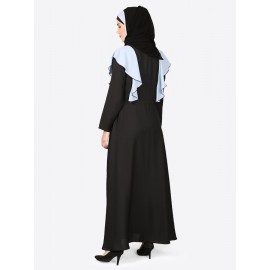 Nazneen Frill Casual Daily Wear Collage Girls Casual Abaya