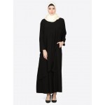 Nazneen Overlapped Panel Casual Abaya