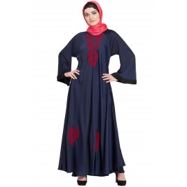 Nazneen Thread Embroidered Umbrella Nida Abaya