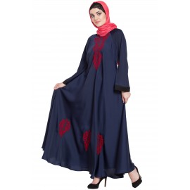 Nazneen Thread Embroidered Umbrella Nida Abaya