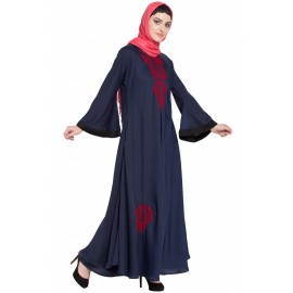 Nazneen Thread Embroidered Umbrella Nida Abaya