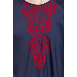 Nazneen Thread Embroidered Umbrella Nida Abaya