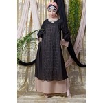 Nazneen Double Layer Hand Embroidered Party Abaya