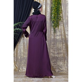 Nazneen Front And Sleeve Hand Embroidered Party Abaya