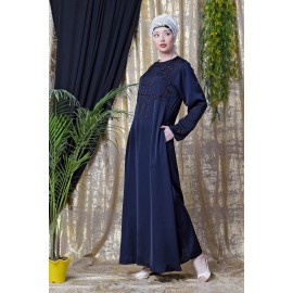 Nazneen Front And Sleeve Hand Embroidered Party Abaya