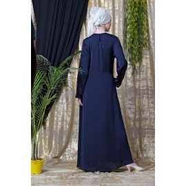 Nazneen Front And Sleeve Hand Embroidered Party Abaya