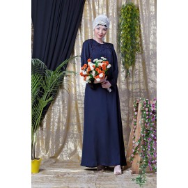 Nazneen Front And Sleeve Hand Embroidered Party Abaya