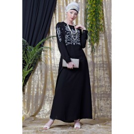 Nazneen Embroidered Party Abaya