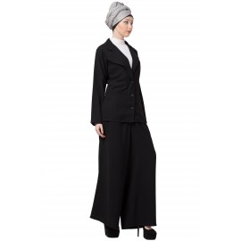 Nazneen Executive Two Piece Contemporary Coat Pant Cum Abaya