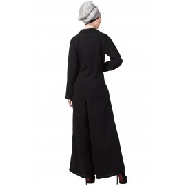 Nazneen Executive Two Piece Contemporary Coat Pant Cum Abaya