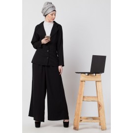 Nazneen Executive Two Piece Contemporary Coat Pant Cum Abaya