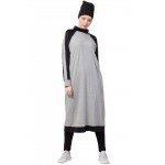 Nazneen Contrast Knits Sports Abaya With Legging