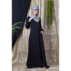 Nazneen Side Open Band At Waist Nida Abaya