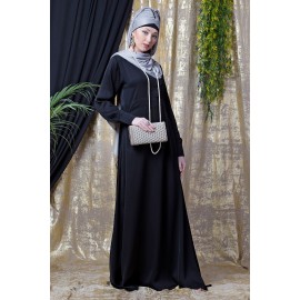 Nazneen Side Open Band At Waist Nida Abaya