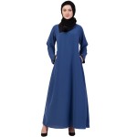 Nazneen Contrast Piping at Sleeve Casual Abaya