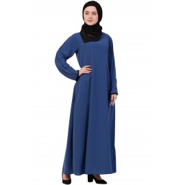 Nazneen Contrast Piping at Sleeve Casual Abaya