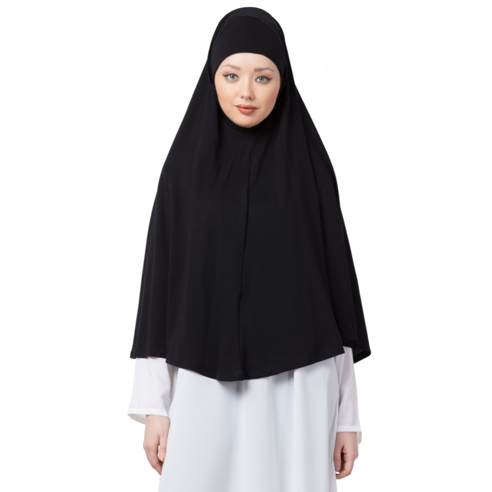 Nazneen Black Knits Prayer Hijab