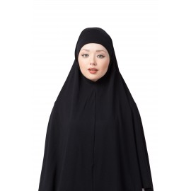 Nazneen Black Knits Prayer Hijab