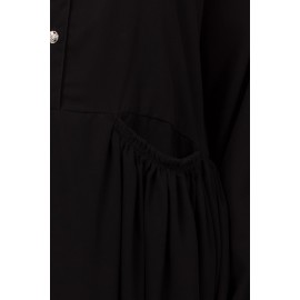 Nazneen Front Gathered Pocket Casual Abaya