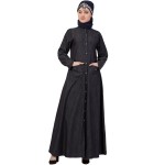 Nazneen Patch Pocket Denim Abaya