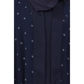 Nazneen Double Layer Printed Dubai Shrug Abaya