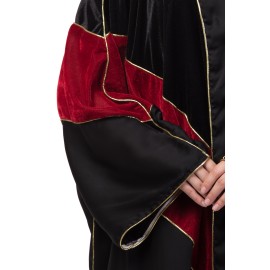 Nazneen velvet contrast triangle front open Dubai Kaftan