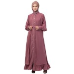 Nazneen Extra Jacket and frill at bottom front open Abaya