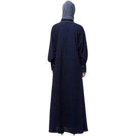 Nazneen Long Cuff and Collar executive Abaya