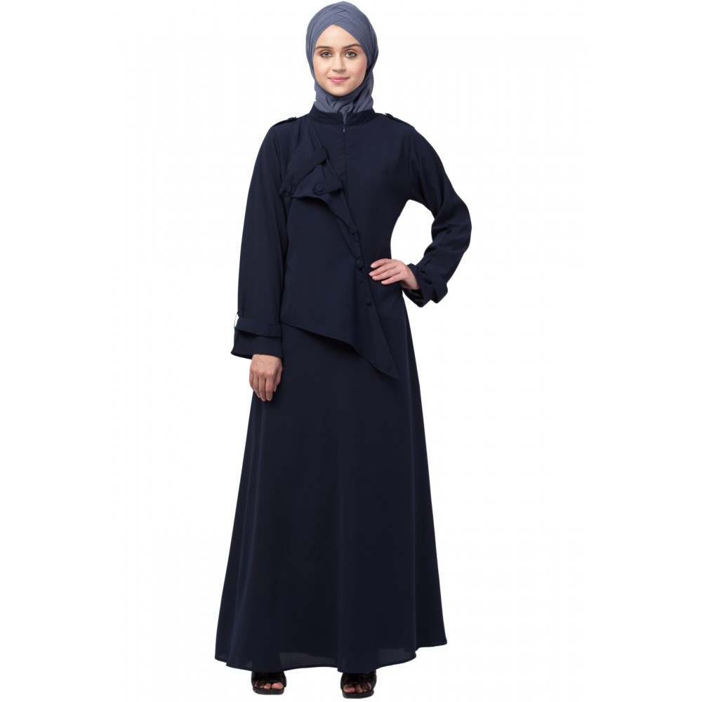 Nazneen extra Jacket style Panel Executive Abaya