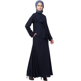 Nazneen extra Jacket style Panel Executive Abaya