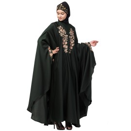 Nazneen Neck and Sleeve Embroidered Irani Kaftan