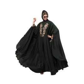 Nazneen Neck and Sleeve Embroidered Irani Kaftan