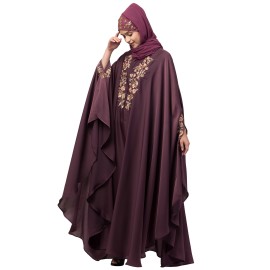 Nazneen Neck and Sleeve Embroidered Irani Kaftan