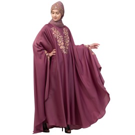 Nazneen Neck and Sleeve Embroidered Irani Kaftan