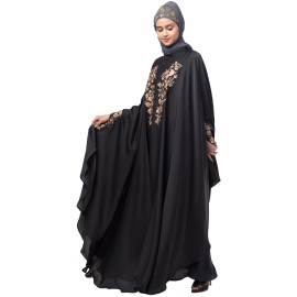 Nazneen Neck and Sleeve Embroidered Irani Kaftan