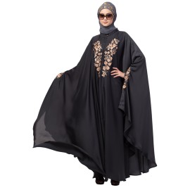 Nazneen Neck and Sleeve Embroidered Irani Kaftan