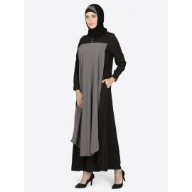 Nazneen Extra Layer Abaya At Front Casual Abaya