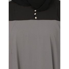 Nazneen Extra Layer Abaya At Front Casual Abaya