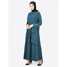 Nazneen Reverse Panel Front Open Abaya