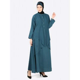 Nazneen Reverse Panel Front Open Abaya