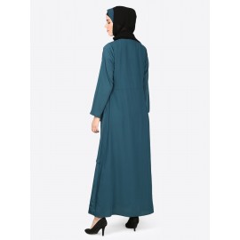 Nazneen Reverse Panel Front Open Abaya