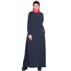 Nazneen Extra Jacket Front Open Casual Abaya