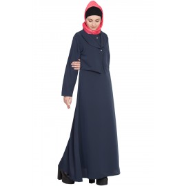 Nazneen Extra Jacket Front Open Casual Abaya