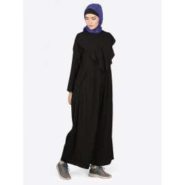 Nazneen Frill At Front Pant Abaya