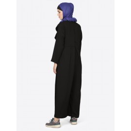 Nazneen Frill At Front Pant Abaya