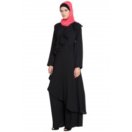 Nazneen Frilled Executive Pant Abaya