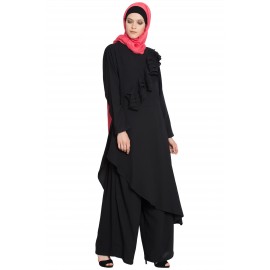 Nazneen Frilled Executive Pant Abaya