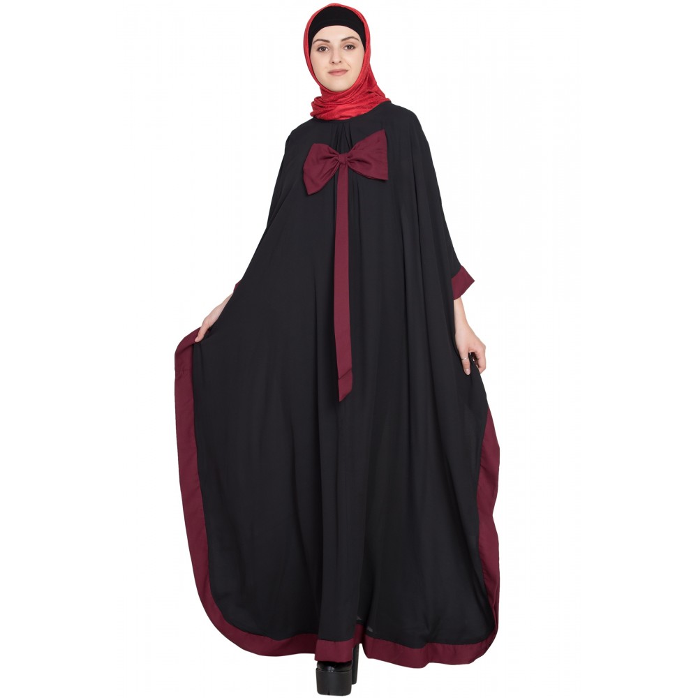 Nazneen Kaftan Style Bow Abaya
